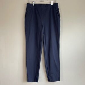 Ministry of Supply‎ Womens Kinetic Pull On Pants Sz 10 Blue Jogger Casual Travel